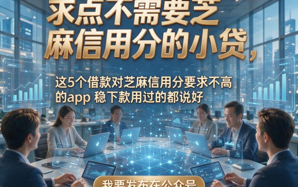求点不需要芝麻信用分的小贷，这5个借款对芝麻信用分要求不高的app稳下款用过的都说好