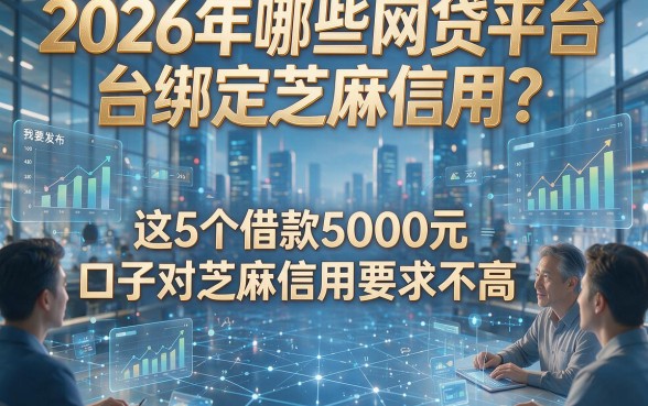 2026年哪些网贷平台绑定芝麻信用？这5个借款5000元口子对芝麻信用要求不高！