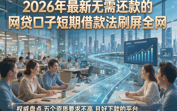 2026年最新无需还款的网贷口子短期借款法刷屏全网，权威盘点五个资质要求不高且好下款的平台