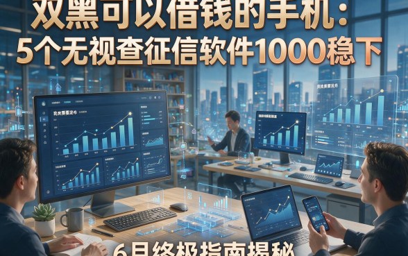 双黑可以借钱的手机：5个无视查征信软件1000稳下，6月终极指南揭秘！