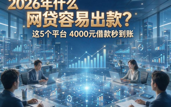 2026年什么网贷容易出款？这5个平台4000元借款秒到账！