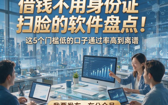 借钱不用身份证扫脸的软件盘点！这5个门槛低的口子通过率高到离谱