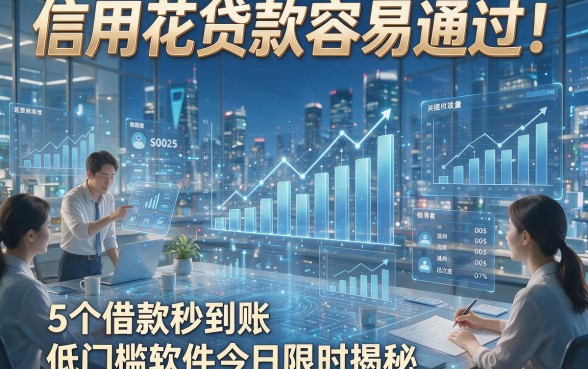 信用花贷款容易通过！5个借款秒到账、低门槛软件今日限时揭秘