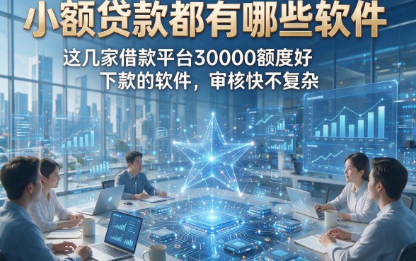 小额贷款都有哪些软件，这几家借款平台30000额度好下款的软件审核快不复杂