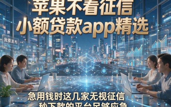 苹果不看征信小额贷款app精选，急用钱时这几家无视征信秒下款的平台足够应急