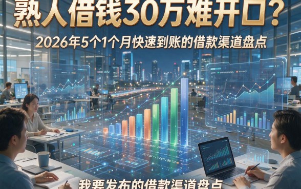 熟人借钱30万难开口？2026年5个1个月快速到账的借款渠道盘点