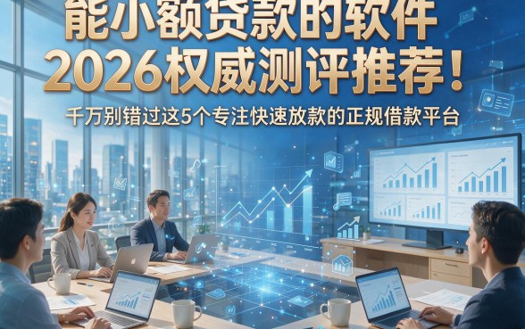 能小额贷款的软件2026权威测评推荐！千万别错过这5个专注快速放款的正规借款平台