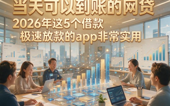 当天可以到账的网贷，2026年这5个借款极速放款的app非常实用