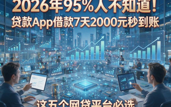 2026年95%人不知道！贷款App借款7天2000元秒到账，这五个网贷平台必选