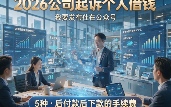 2026公司起诉个人借钱，解析5种后付款后下款的手续费