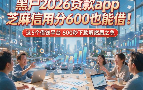 黑户2026贷款app芝麻信用分600也能借！这5个借钱平台600秒下款解燃眉之急
