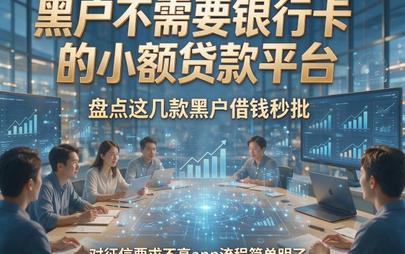 黑户不需要银行卡的小额贷款平台，盘点这几款黑户借钱秒批对征信要求不高app流程简单明了