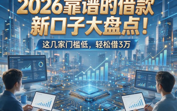 2026靠谱的借款新口子大盘点！这几家门槛低，轻松借3万