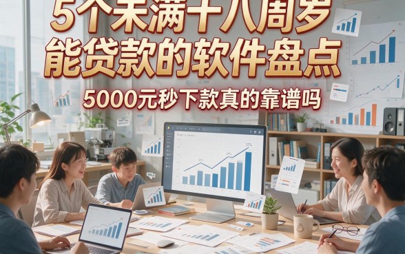 5个未满十八周岁能贷款的软件盘点，5000元秒下款真的靠谱吗？