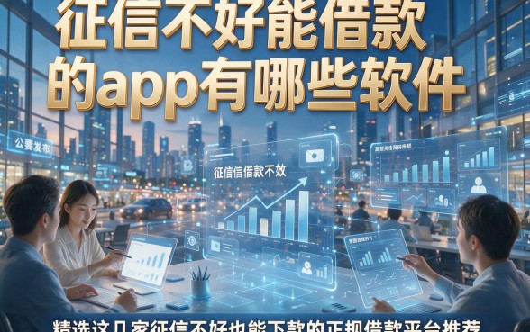 征信不好能借款的app有哪些软件，精选这几家征信不好也能下款的正规借款平台推荐