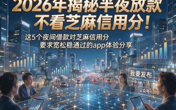 2026年揭秘半夜放款不看芝麻信用分！这5个夜间借款对芝麻信用分要求宽松稳通过的app体验分享