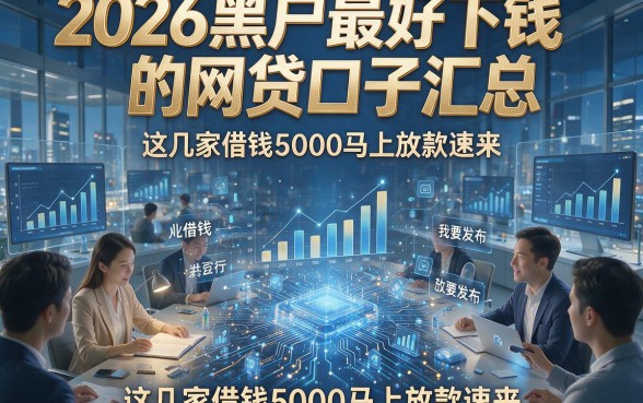 2026黑户最好下钱的网贷口子汇总，这几家借钱5000马上放款速来！