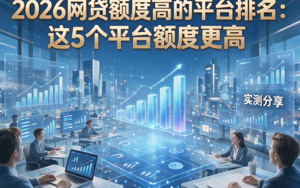 2026网贷额度高的平台排名：这5个平台额度更高，实测分享！