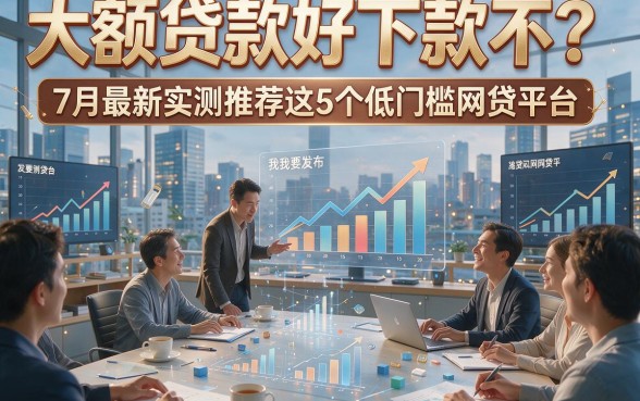 大额贷款好下款不？7月最新实测推荐这5个低门槛网贷平台