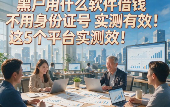 黑户用什么软件借钱不用身份证号这5个平台实测有效！为您揭秘背后真相！