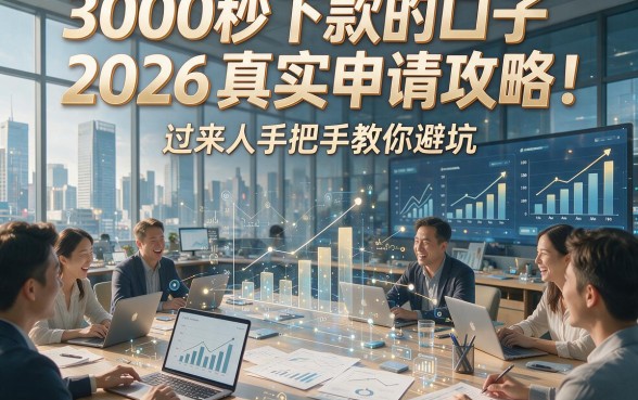 3000秒下款的口子2026真实申请攻略！过来人手把手教你避坑！