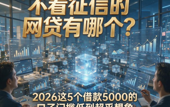 不看征信的网贷有哪个？2026这5个借款5000的口子门槛低到超乎想象