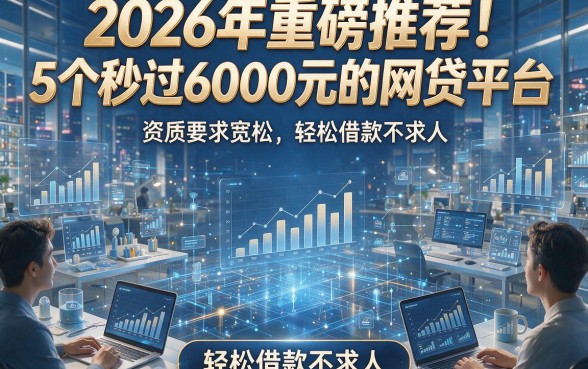 2026年重磅推荐！5个秒过6000元的网贷平台，资质要求宽松，轻松借款不求人
