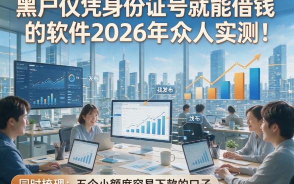 黑户仅凭身份证号就能借钱的软件2026年众人实测！同时梳理五个小额度容易下款的口子