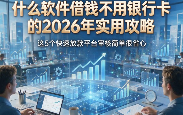 什么软件借钱不用银行卡的2026年实用攻略，这5个快速放款平台审核简单很省心