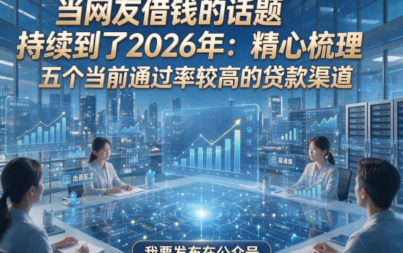 当网友借钱的话题持续到了2026年：精心梳理五个当前通过率较高的贷款渠道