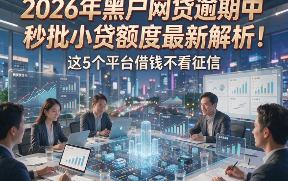 2026年黑户网贷逾期中秒批小贷额度最新解析！这5个平台借钱不看征信