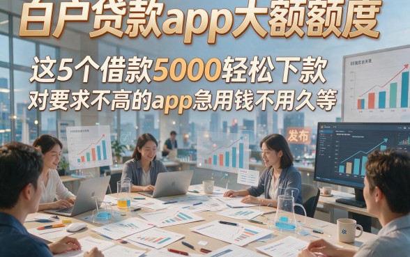白户贷款app大额额度，这5个借款5000轻松下款对要求不高的app急用钱不用久等
