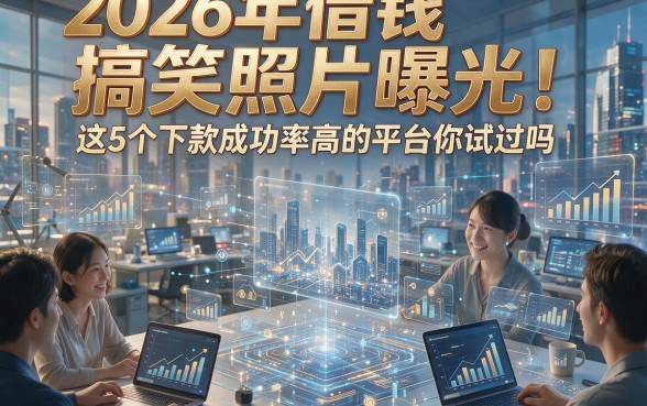 2026年借钱搞笑照片曝光！这5个下款成功率高的平台你试过吗？