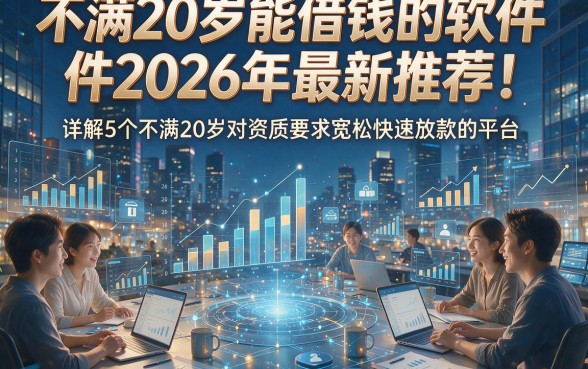 不满20岁能借钱的软件2026年最新推荐！详解5个不满20岁对资质要求宽松快速放款的平台