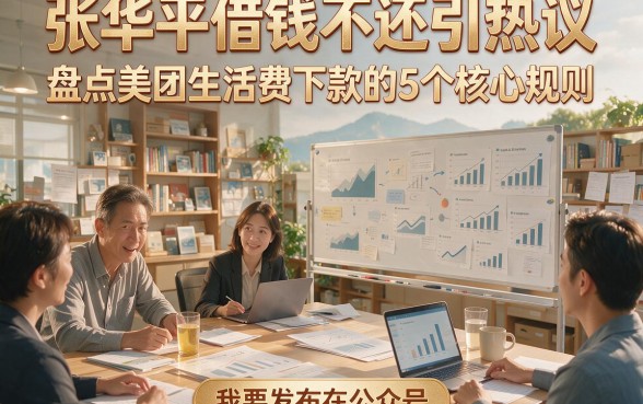 张华平借钱不还引热议，盘点美团生活费下款的5个核心规则