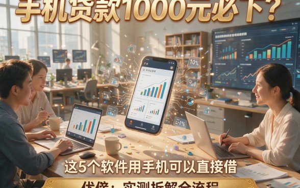 手机贷款1000元必下？这5个软件用手机可以直接借，实测拆解全流程