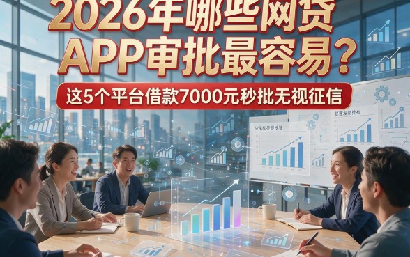 2026年哪些网贷APP审批最容易？这5个平台借款7000元秒批无视征信