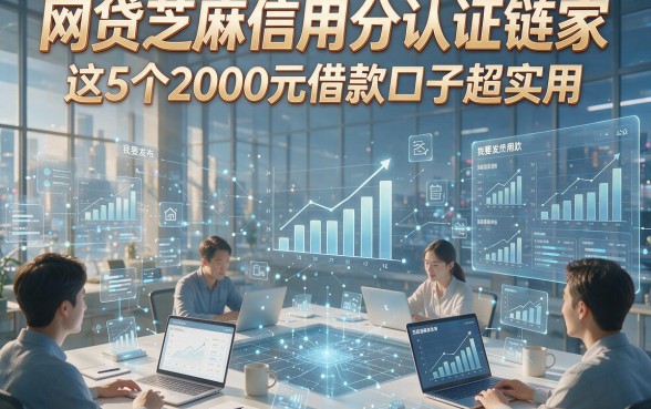 网贷芝麻信用分认证链家，这5个2000元借款口子超实用！