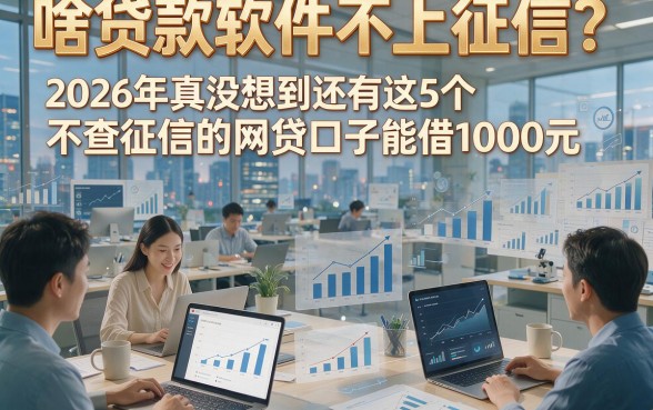 啥贷款软件不上征信？2026年真没想到还有这5个不查征信的网贷口子能借1000元！