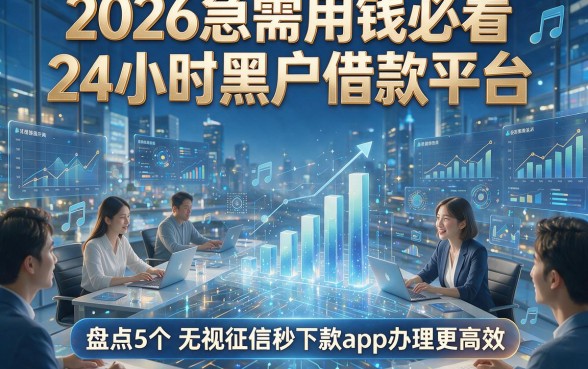 2026急需用钱必看24小时黑户借款平台，盘点5个无视征信秒下款app办理更高效