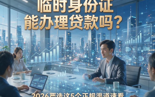 临时身份证能办理贷款吗？2026严选这5个正规渠道速看
