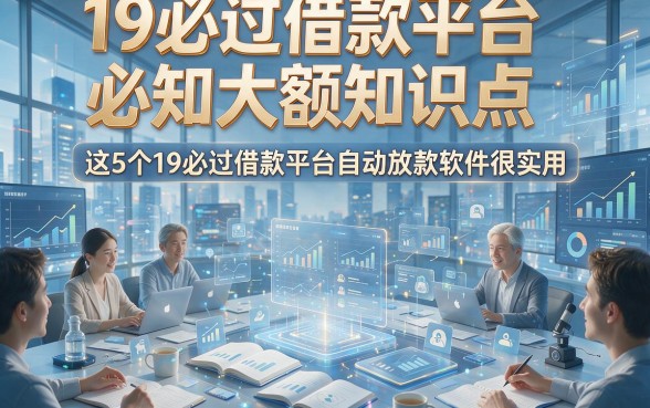 19必过借款平台必知大额知识点，这5个19必过借款平台自动放款软件很实用