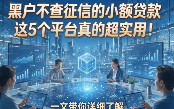 黑户不查征信的小额贷款这5个平台真的超实用！一文带你详细了解！