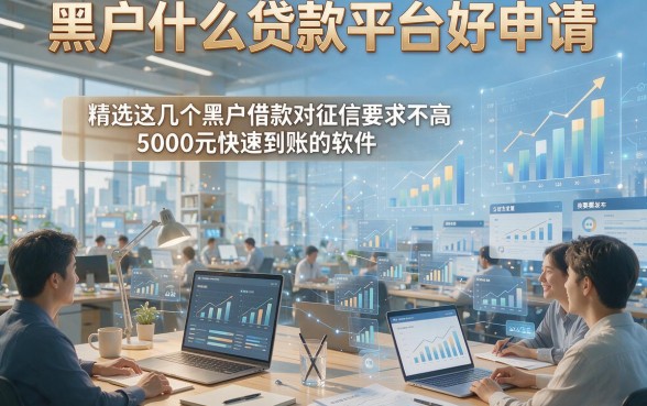 黑户什么贷款平台好申请，精选这几个黑户借款对征信要求不高5000元快速到账的软件