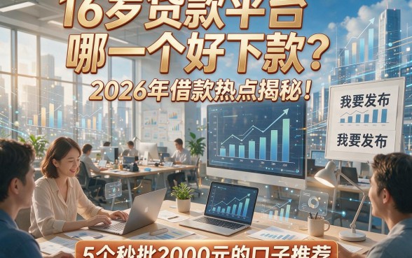 16岁贷款平台哪一个好下款？2026年借款热点揭秘！5个秒批2000元的口子推荐
