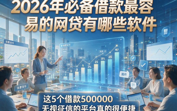 2026年必备借款最容易的网贷有哪些软件，这5个借款50000无视征信的平台真的很便捷