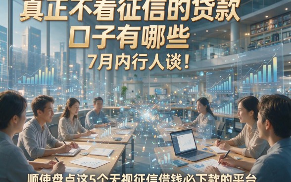 真正不看征信的贷款口子有哪些7月内行人谈！顺便盘点这5个无视征信借钱必下款的平台