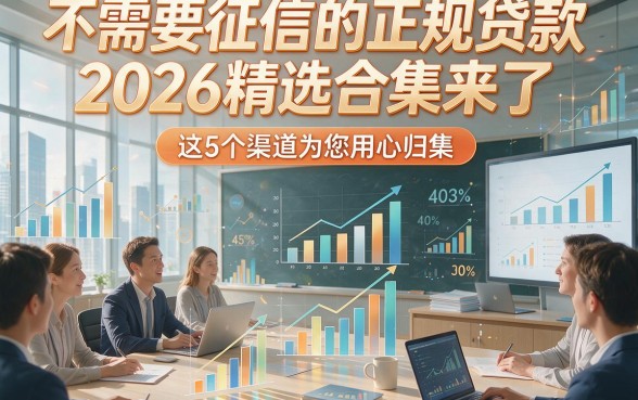 不需要征信的正规贷款2026精选合集来了，这5个渠道为您用心归集！