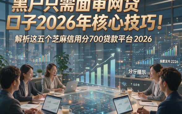 黑户只需面审网贷口子2026年核心技巧！解析这五个芝麻信用分700贷款平台2026