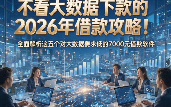 不看大数据下款的2026年借款攻略！全面解析这五个对大数据要求低的7000元借款软件